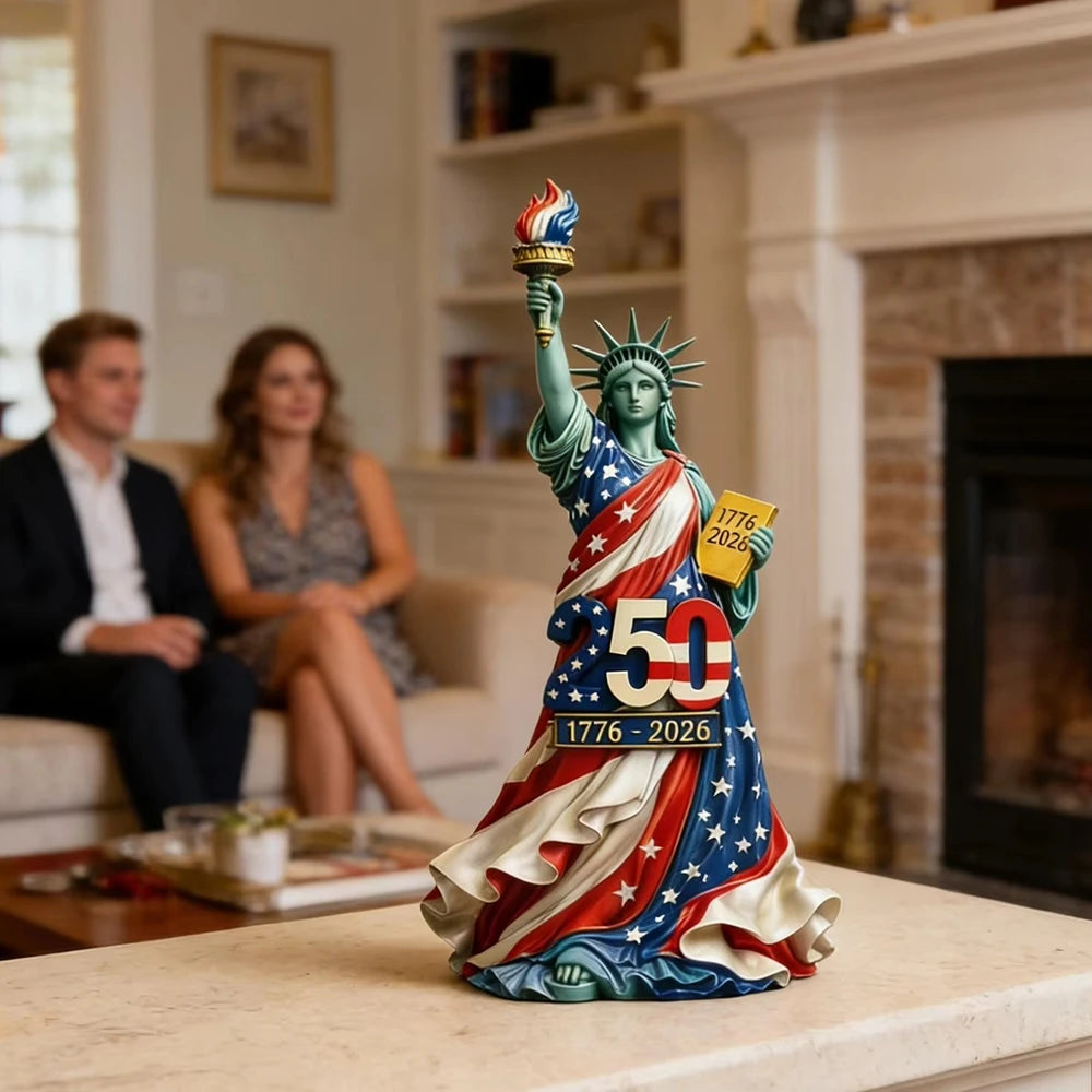 USA 250th Anniversary Angel Resin Figurine