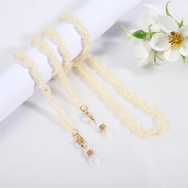 Chaîne de Lunettes en Perles Cristal