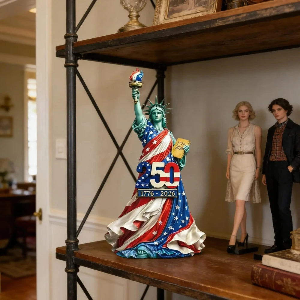 USA 250th Anniversary Angel Resin Figurine