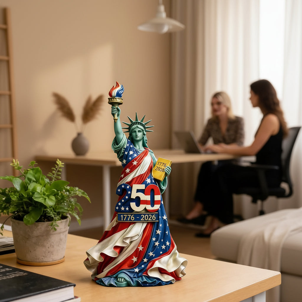 USA 250th Anniversary Angel Resin Figurine