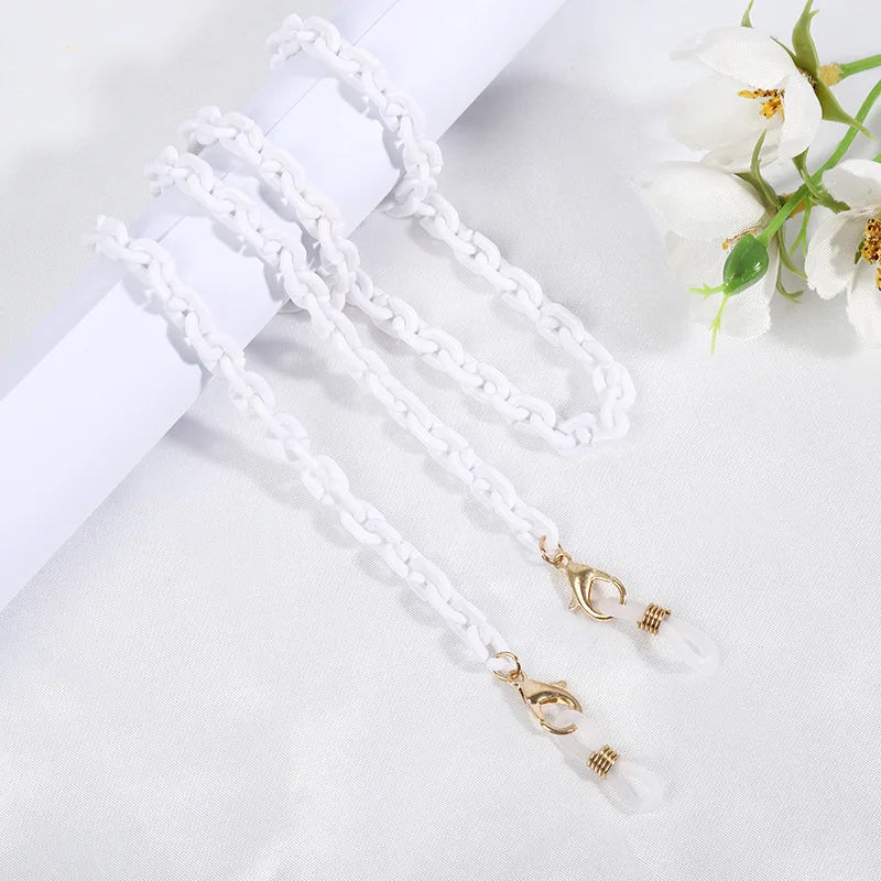 Chaîne de Lunettes en Perles Cristal