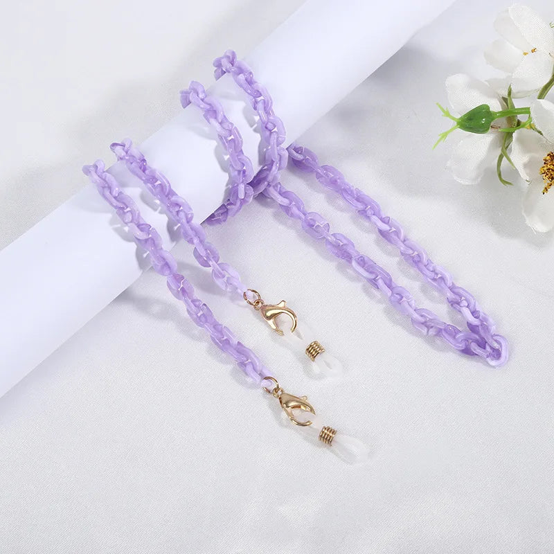 Chaîne de Lunettes en Perles Cristal