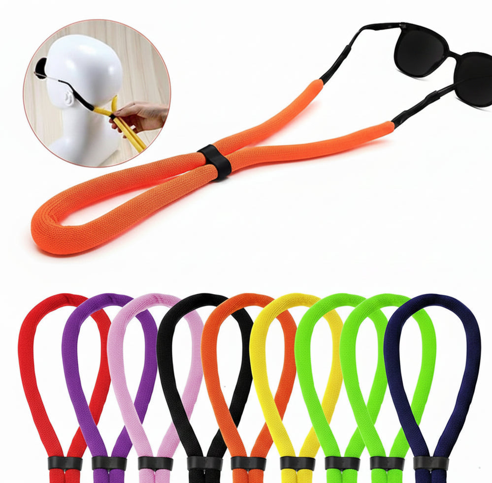 Cordon Flottant Antidérapant pour Lunettes – Sport & Plage