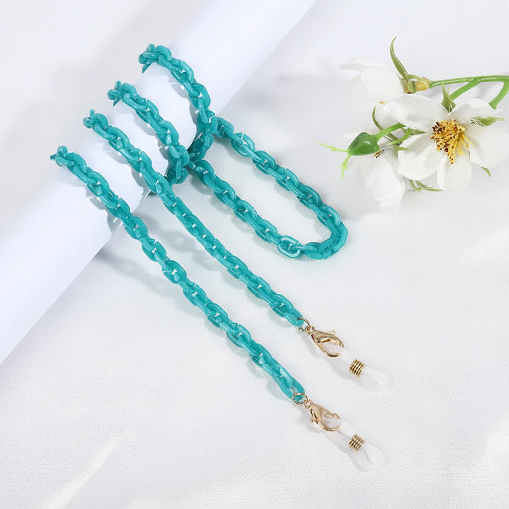 Chaîne de Lunettes en Perles Cristal