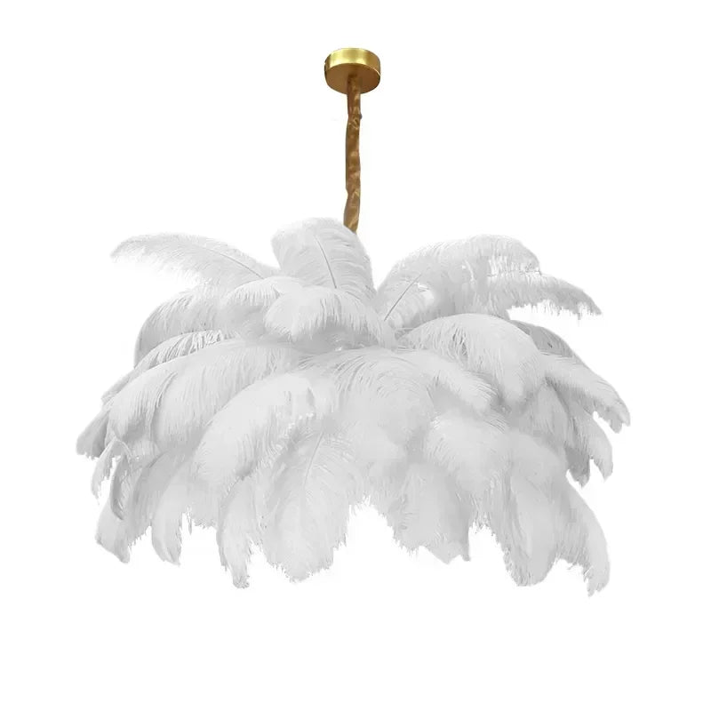 Feather LED Pendant Chandelier — Nordic Luxury