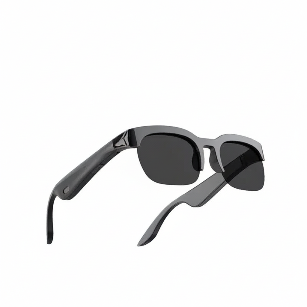 Lunettes Bluetooth fond blanc